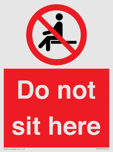 Do not sit here
